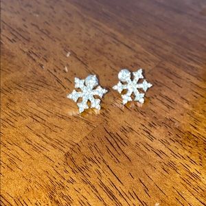 Beautiful snowflake earrings